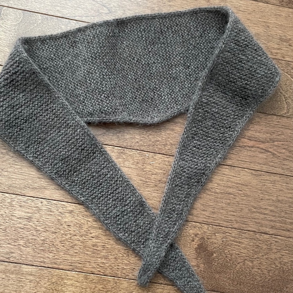 Handmade Neck Warmer / Scarf Brown 100% Cashmere Luxury Knit